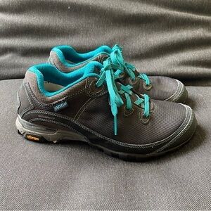 Ahnu Teva Sugarpine II WP Black Ripstop Shoes Hiking Trail Women's Size 8.5